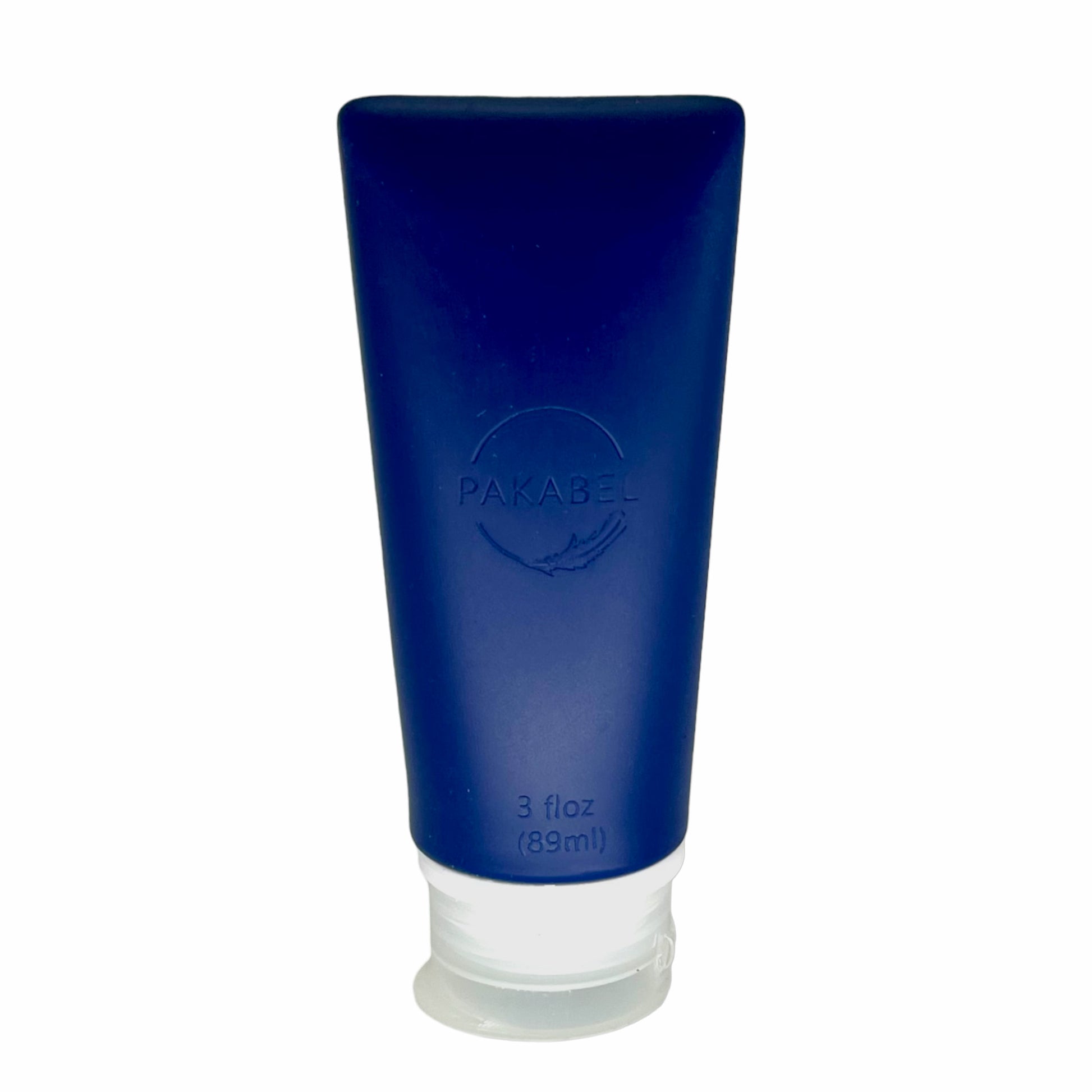 89 ml navy blue food grade silicone refillable container